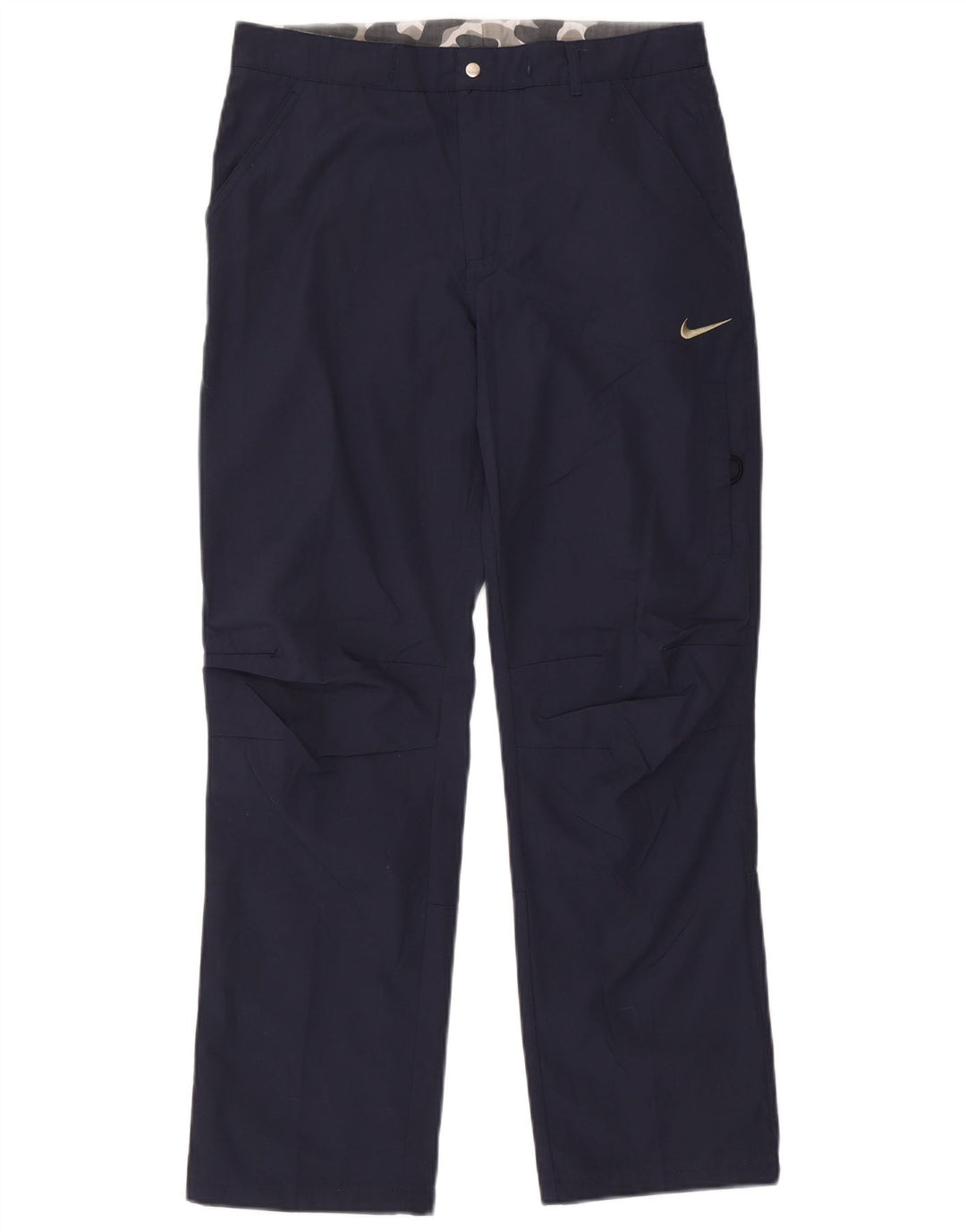 Pantaloni chino drepți Nike pentru bărbați, medii W30 L29, poliester bleumarin