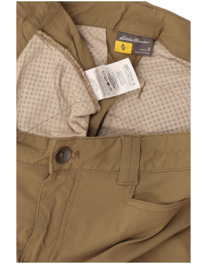 Pantaloni scurți casual pentru femei Eddie Bauer US 8 Medium W32 Kaki Bumbac