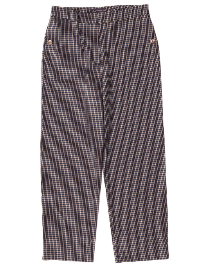 Pantaloni tăiați pentru femei Marks & Spencer UK 10 Small W28 L25 Blue