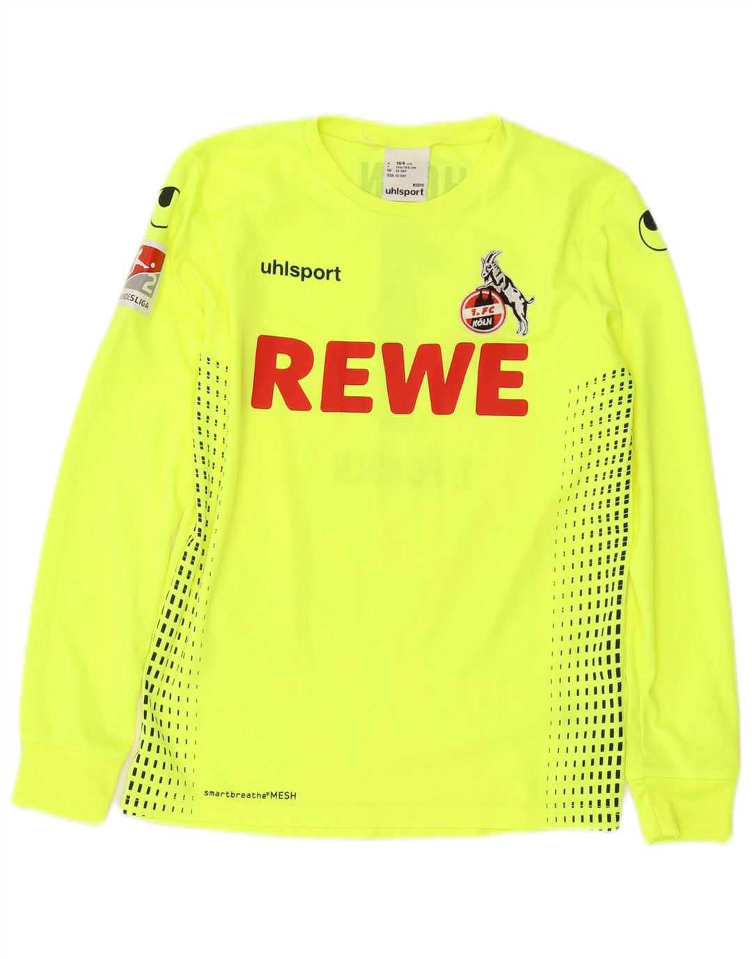 UHLSPORT Băieți FC Koln Top grafic cu mânecă lungă 13-14 ani Poliester verde