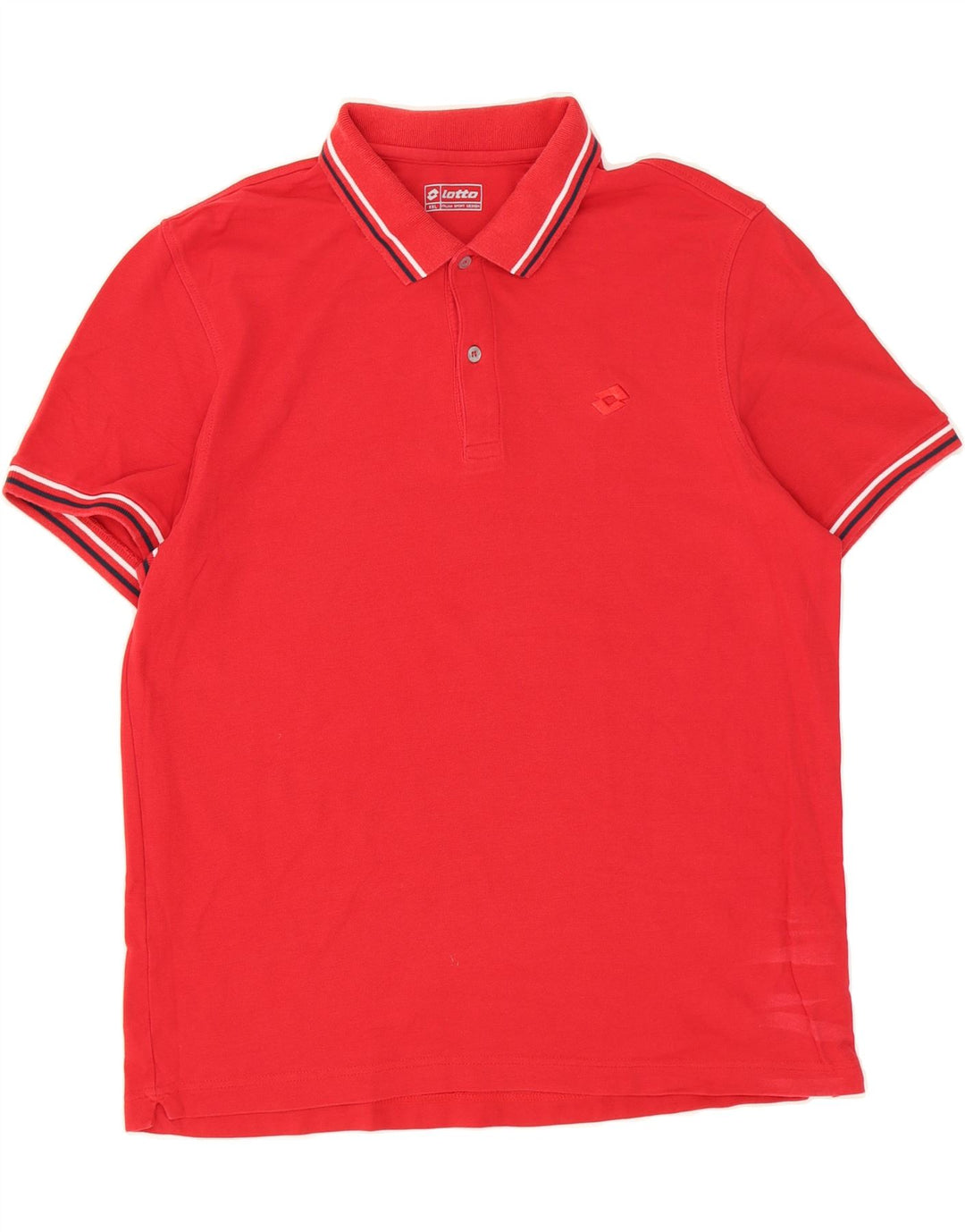 LOTTO Mens Polo Shirt 2XL Red Cotton Vintage Lotto and Second-Hand Lotto from Messina Hembry 