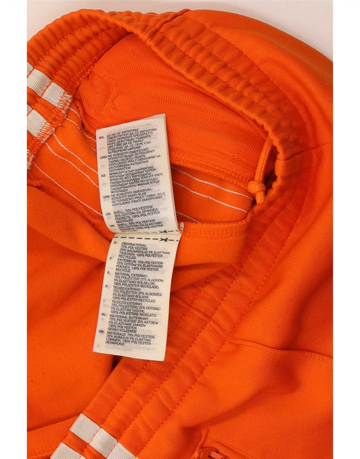 Pantaloni de trening Adidas pentru femei UK 8 Poliester portocaliu mic