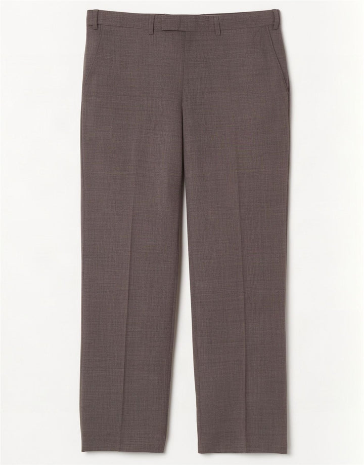 Pantaloni de costum pentru bărbați Marks & Spencer, cu tăiere obișnuită, L32 L31 Lână gri