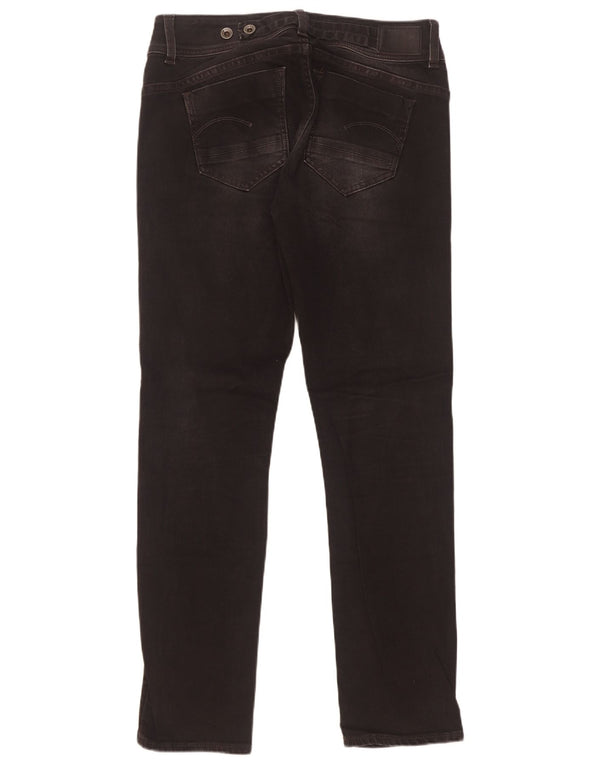 Blugi G-Star pentru femei Midge Straight W31 L32 bumbac negru