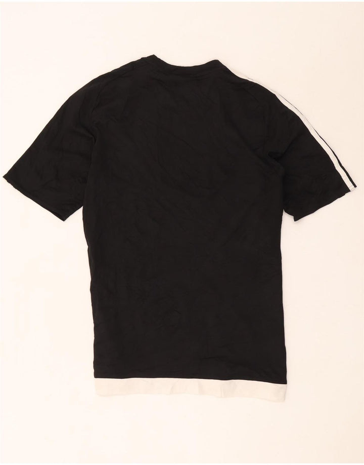 Tricou Adidas Climalite pentru bărbați Top Mediu Negru Poliester Colorblock