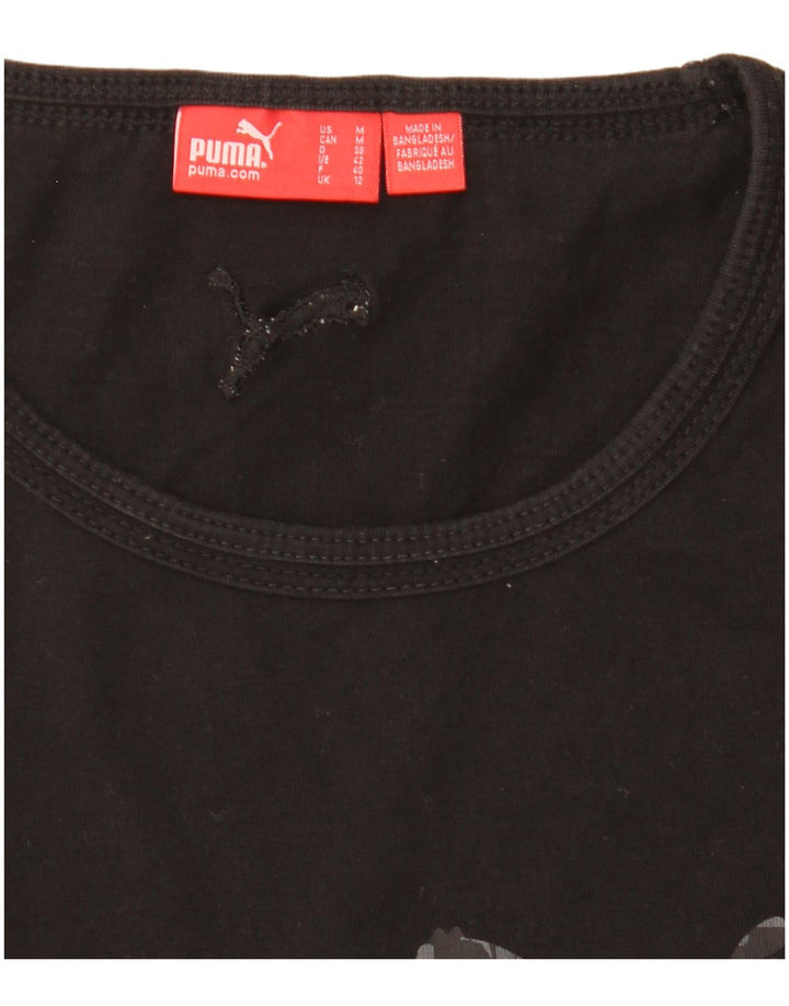 Tricou cu mânecă lungă pentru femei Puma cu grafică UK 12 Medium Black