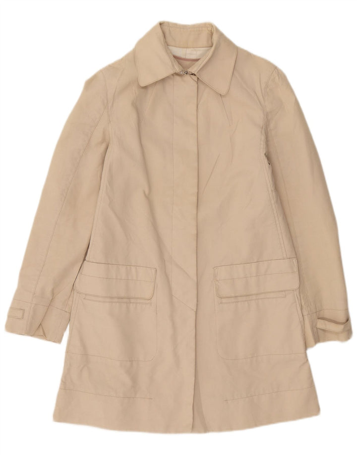 Trench pentru femei Zara UK 12 Bumbac Bej Mediu