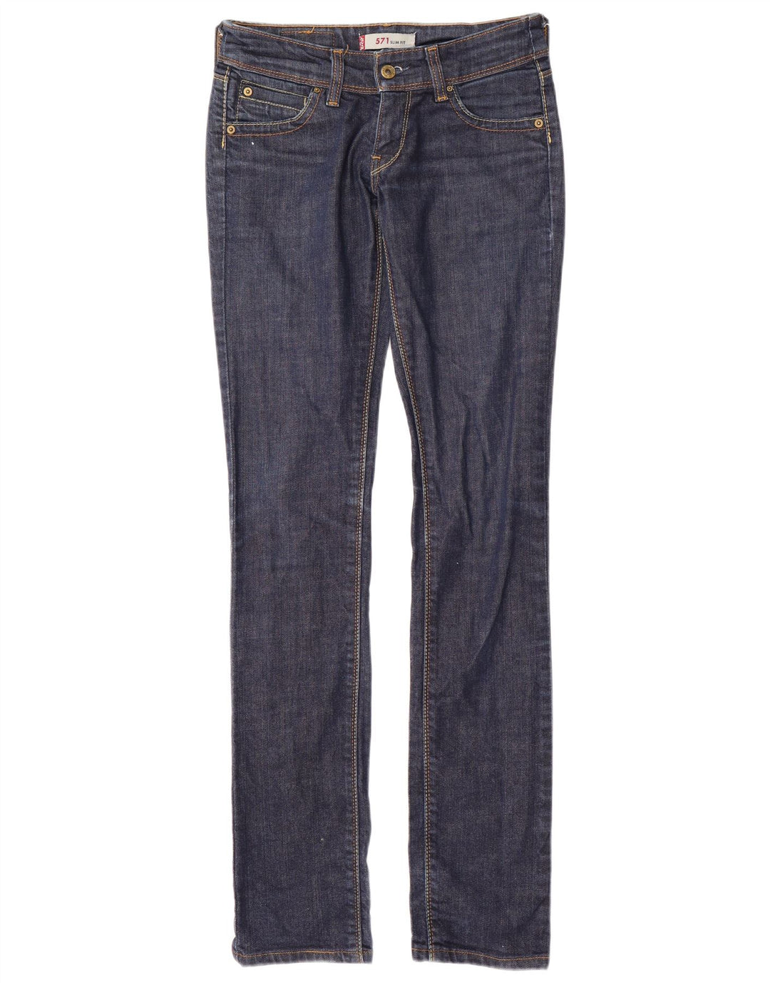 Blugi LEVI'S 571 Slim pentru femei W26 L34 bleumarin
