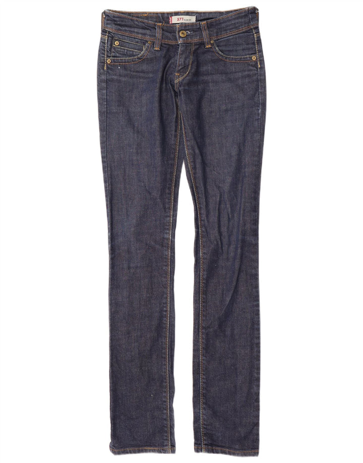 Blugi LEVI'S 571 Slim pentru femei W26 L34 bleumarin