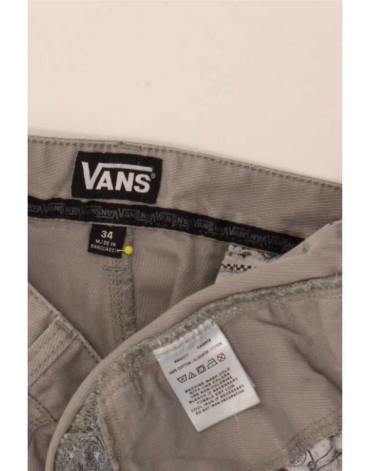 Pantaloni scurți casual pentru bărbați Vans W34, bumbac gri mare