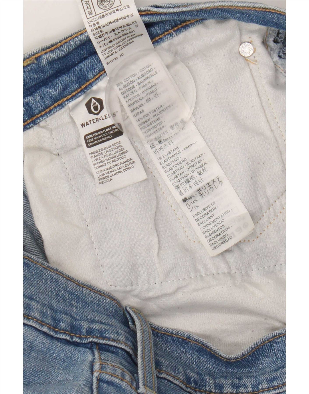 Blugi drepti pentru femei Levi's Ribcage W31 L29 Bumbac albastru