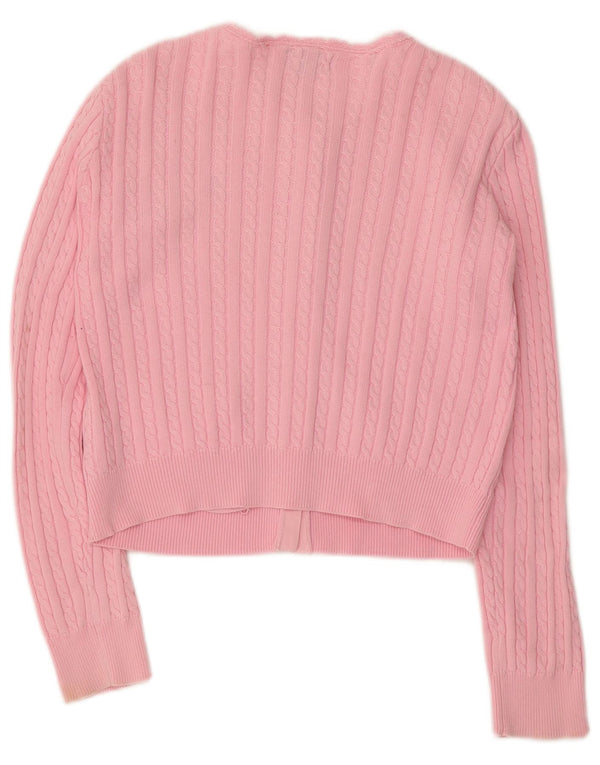 Pulover cardigan crop pentru fete Ralph Lauren 12-13 ani mare bumbac roz
