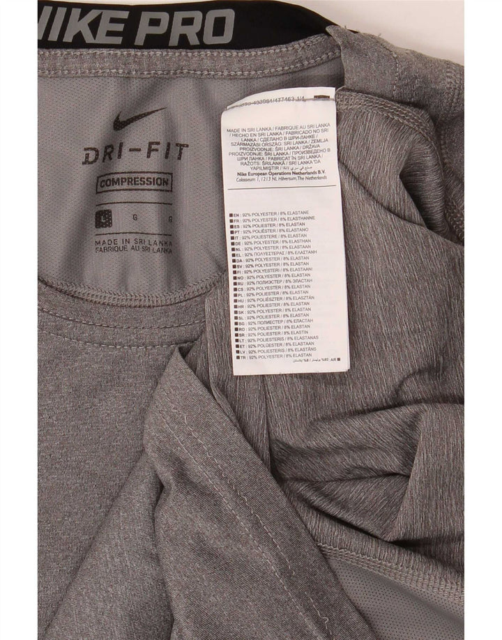 Tricou Nike Dri Fit pentru bărbați Top mare, gri, poliester