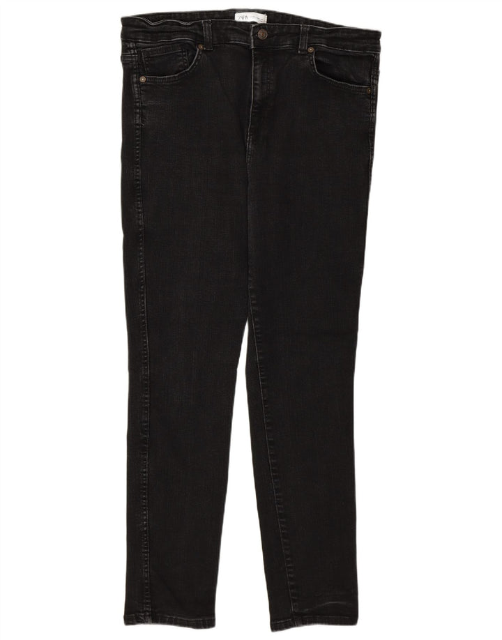 Blugi slim pentru femei Zara EU 46 2XL W36 L28 Negri