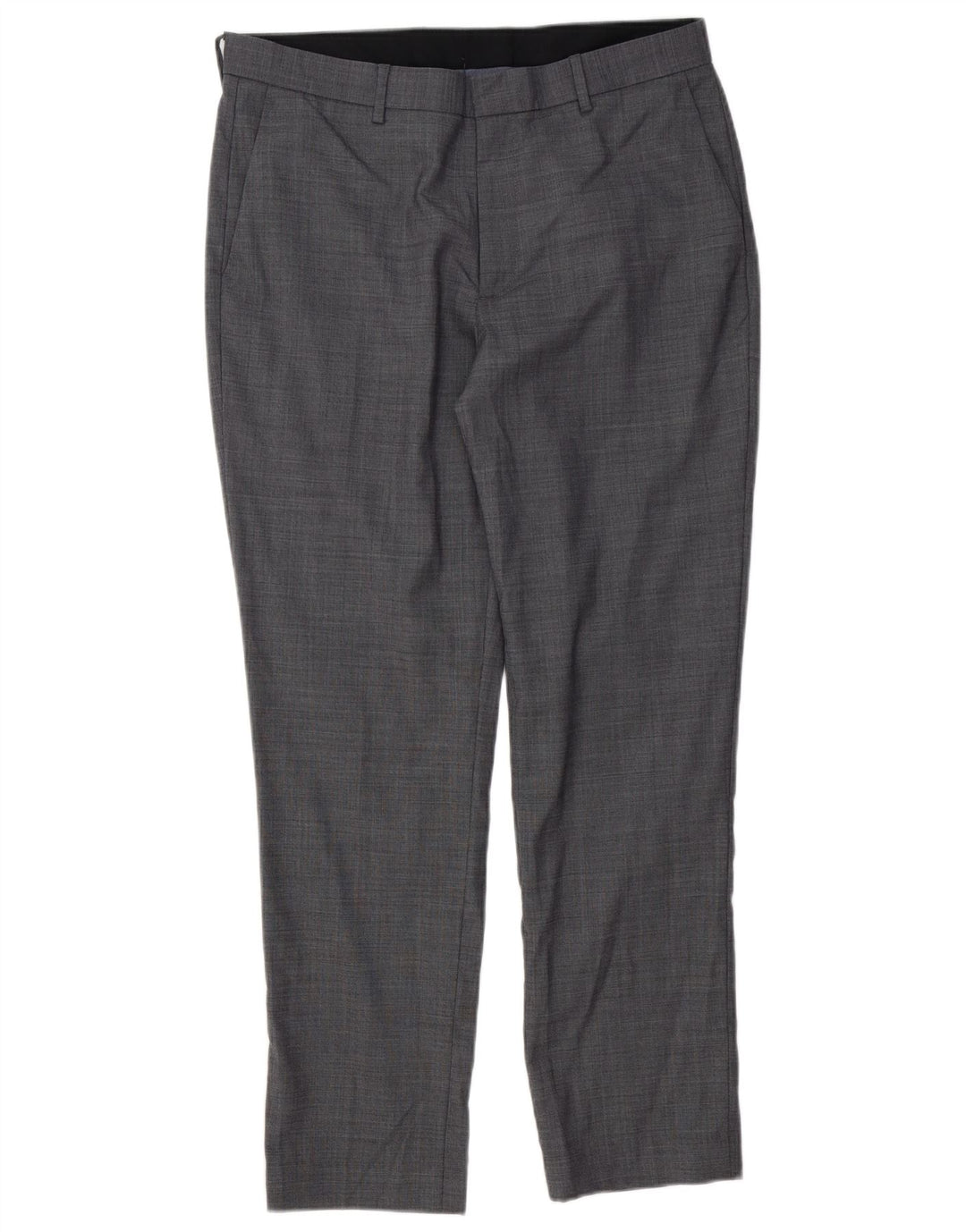 Pantaloni chino subțiri BOWERY pentru bărbați J. CREW L33 L30 lână gri cu dungi