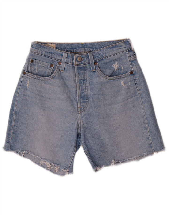 Pantaloni scurți Levi's 501 Denim W26 Small Blue Bumbac