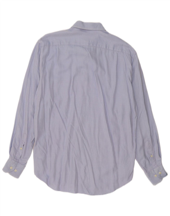 Cămașă Massimo Dutti pentru bărbați, mărime 42 16 1/2 mare, bumbac în oase albastre