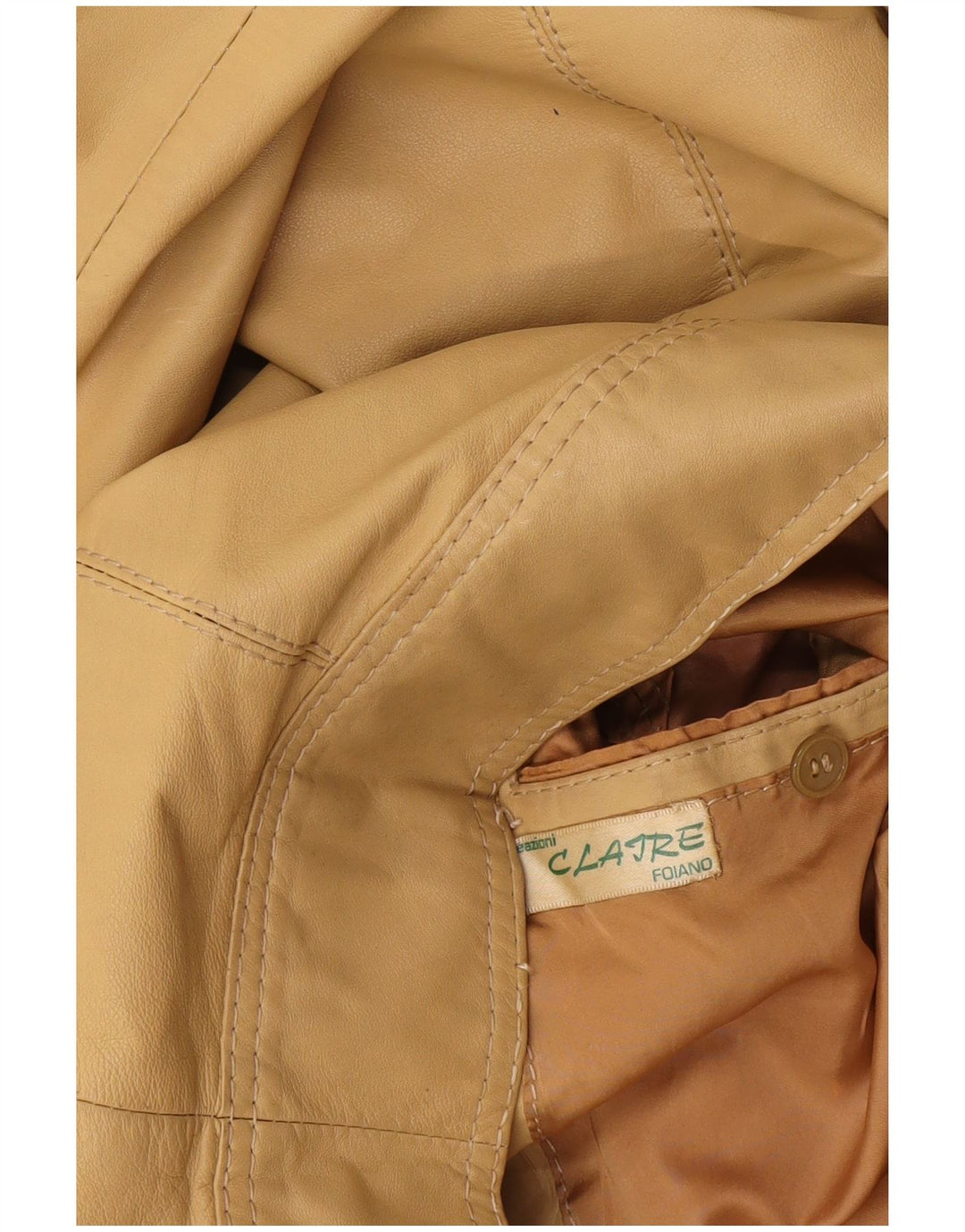Bomber vintage pentru femei UK 10 Small Beige