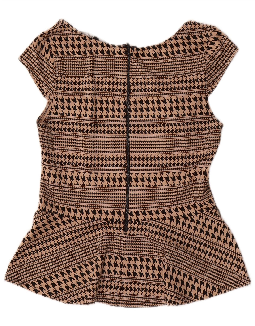 Bluză Oasis pentru femei UK 12 Medium Beige Houndstooth