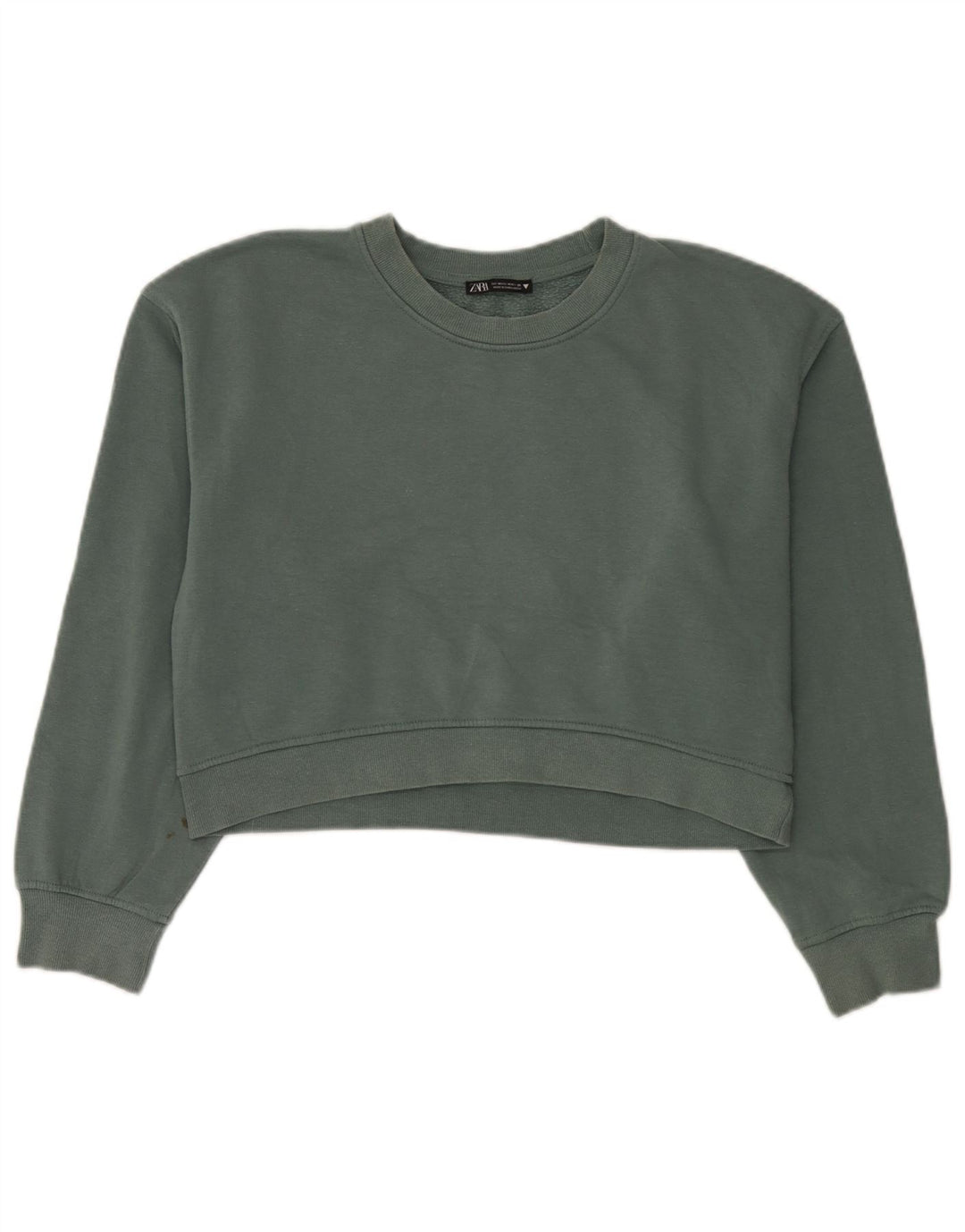 Pulover supradimensionat pentru femei Zara UK 14 Bumbac verde mediu