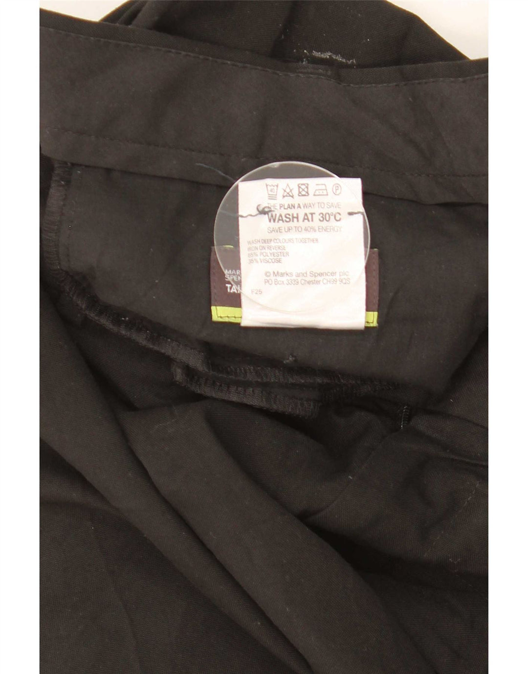 Pantaloni drepți croiți pentru bărbați Marks & Spencer L40 L31 negri