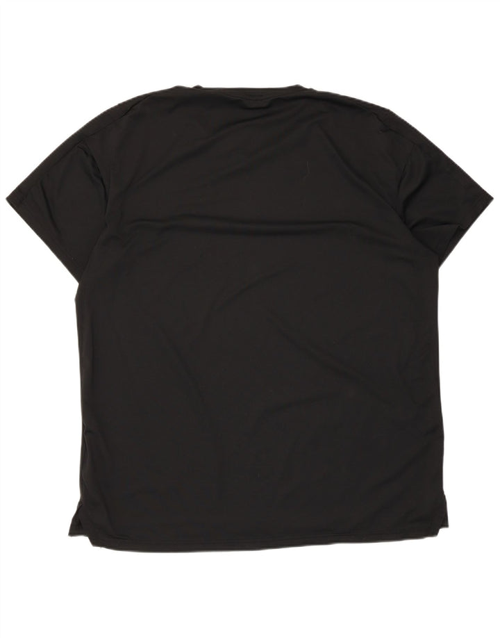 Tricou Nike Dri Fit pentru bărbați Top mare din poliester negru