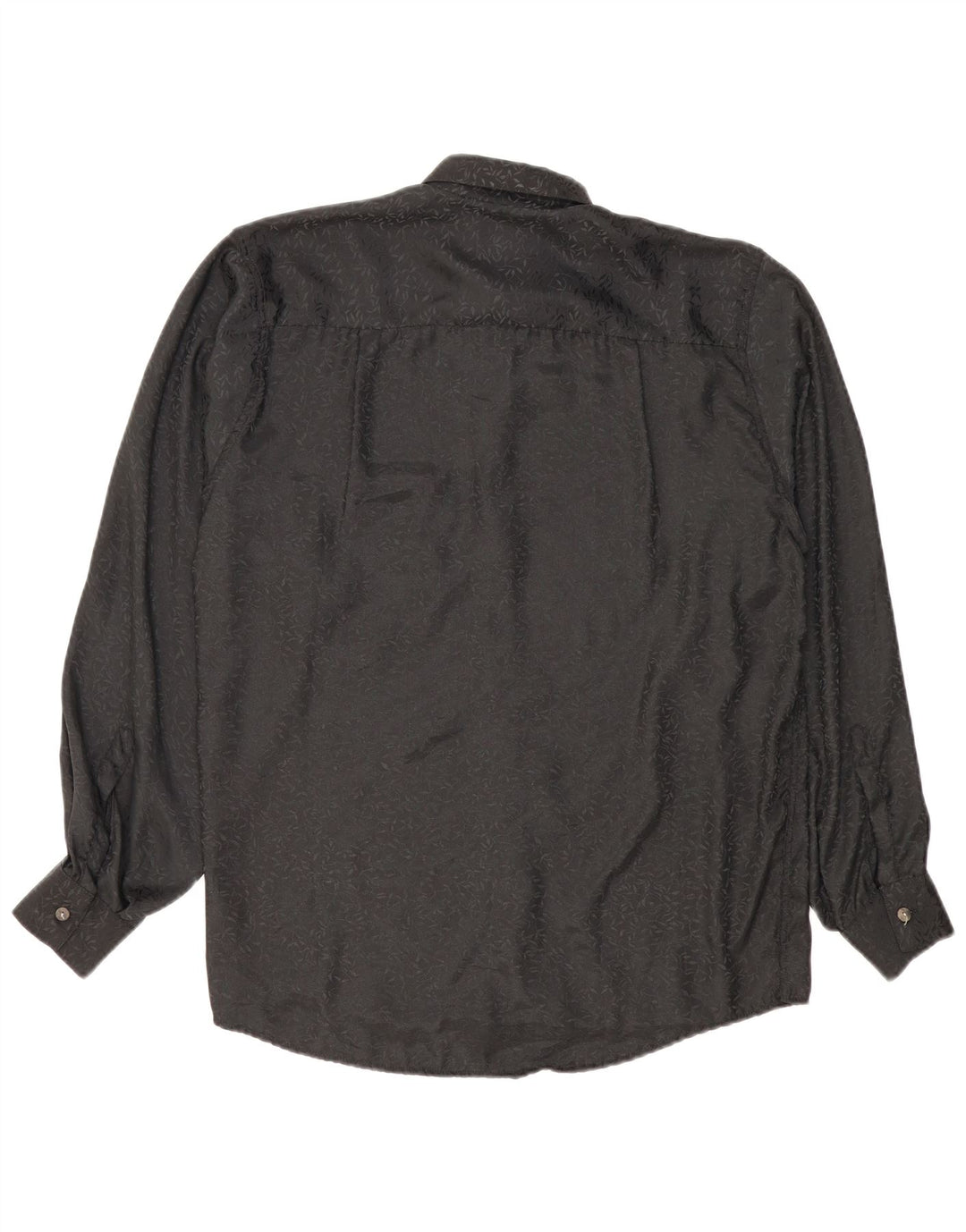 Cămașă Vintage bărbați Mic Negru Floral Viscoză