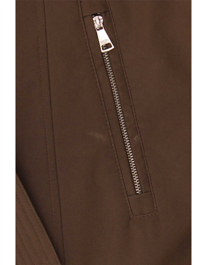 Pardesiu Sherpa Dkny pentru femei UK 18 XL Maro Poliester