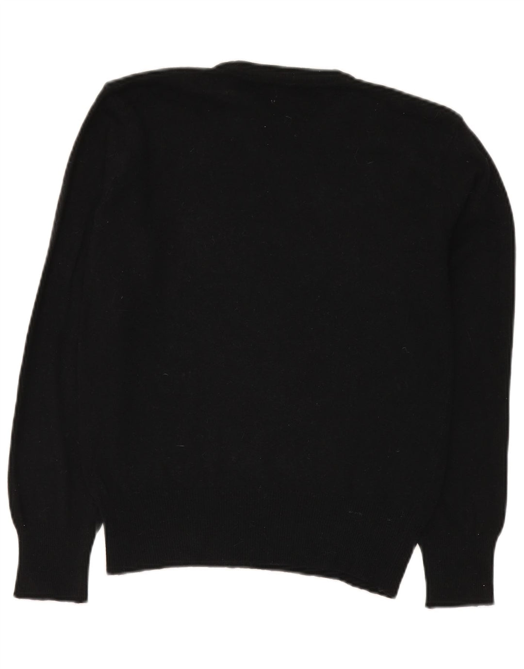 Pulover Benetton pentru femei cu gât roșu IT 50 XL Lână neagră