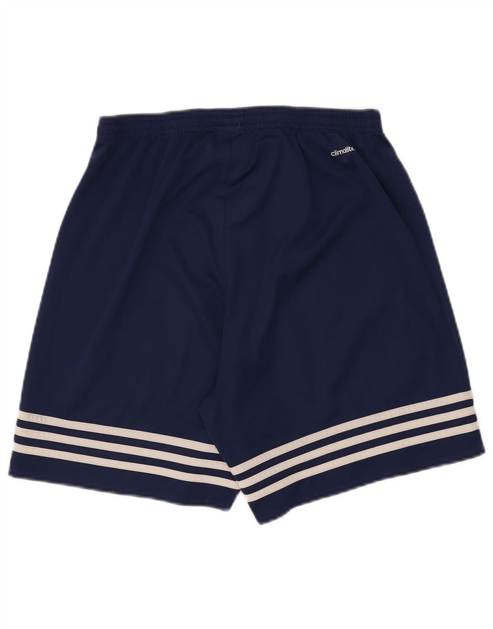 Pantaloni scurți sport adidas Climalite pentru bărbați, poliester mediu albastru