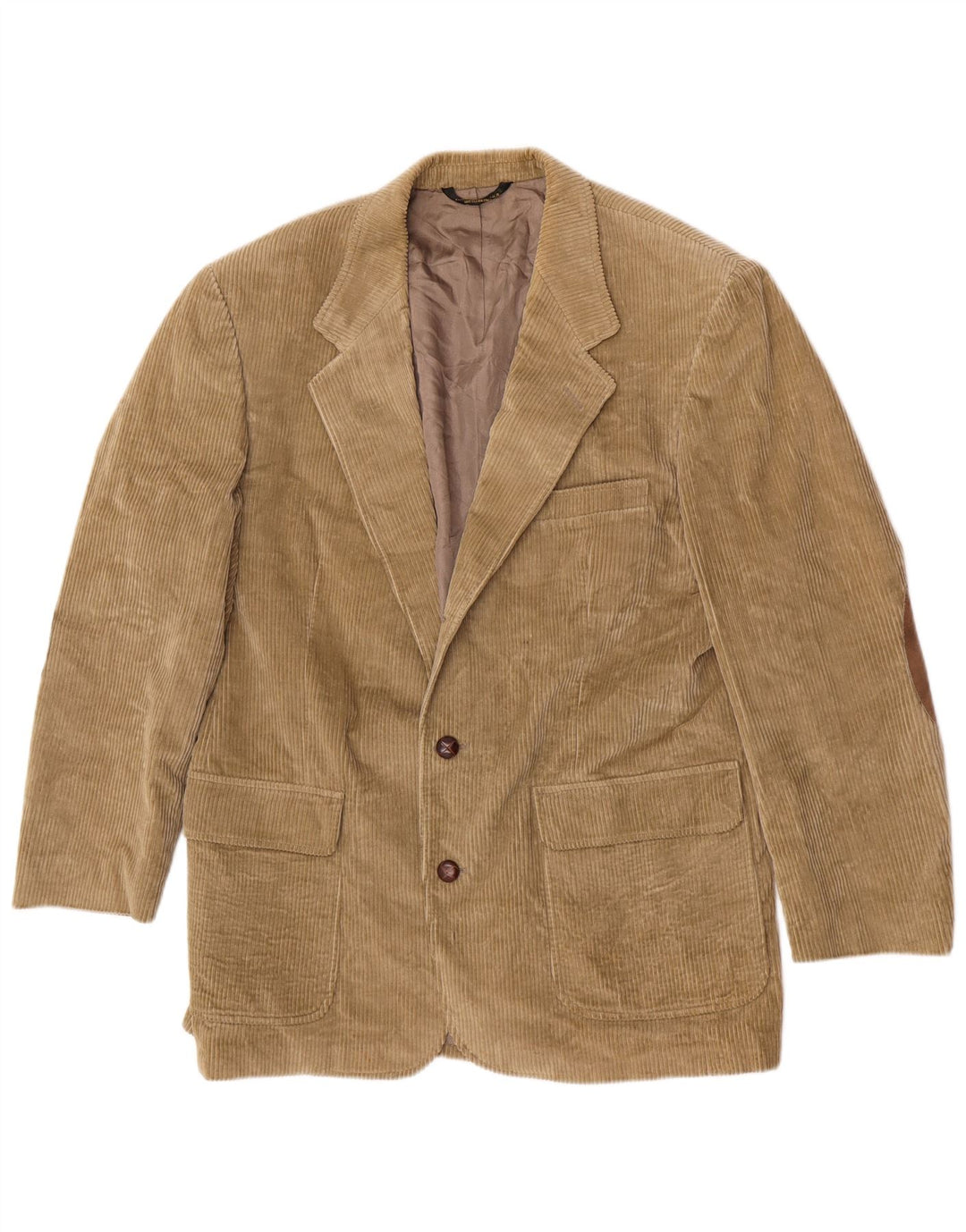 Orvis Jachetă pentru bărbați din velur cu 2 nasturi, UK 42 XL, bej