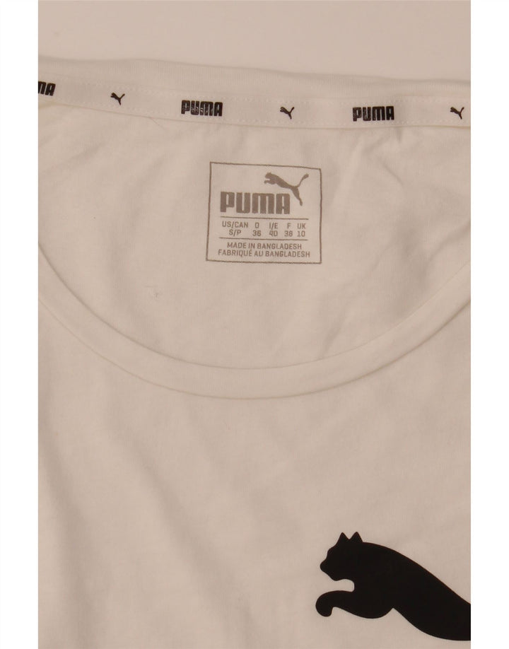 Tricou grafic Puma pentru femei Top UK 10 Small White