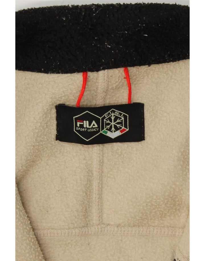 Jachetă pentru bărbați FILA din fleece UK 36, mic, alb, bloc de culoare