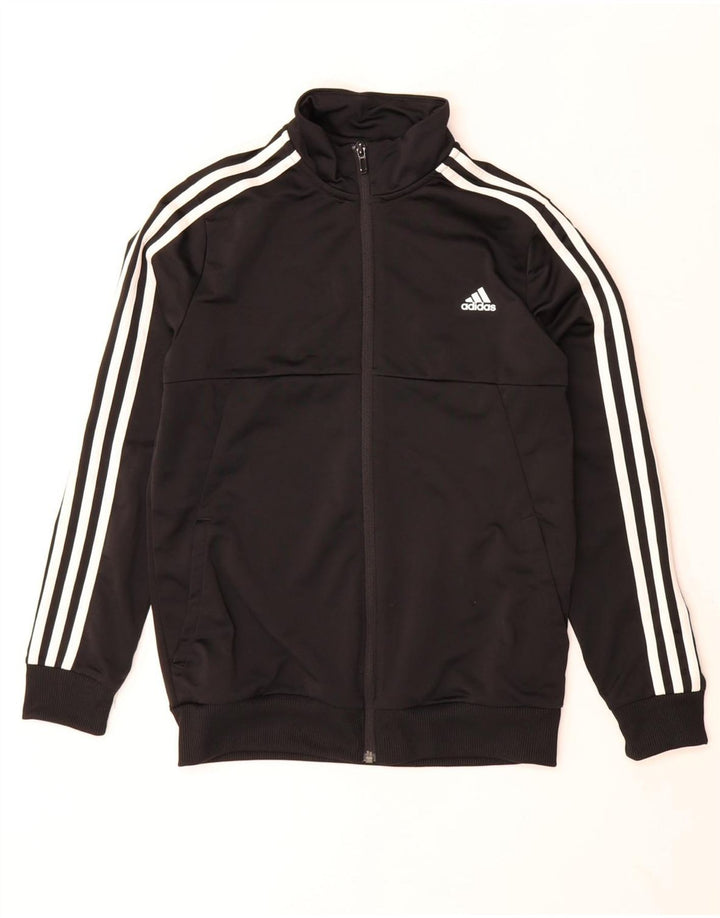 Adidas Boys Climalite Trening Top Jachetă 13-14 ani Poliester negru