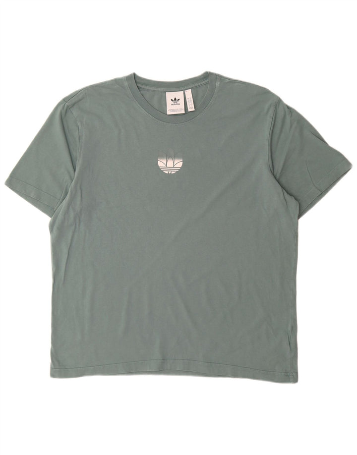 Tricou pentru bărbați Adidas Top mare, albastru, bumbac
