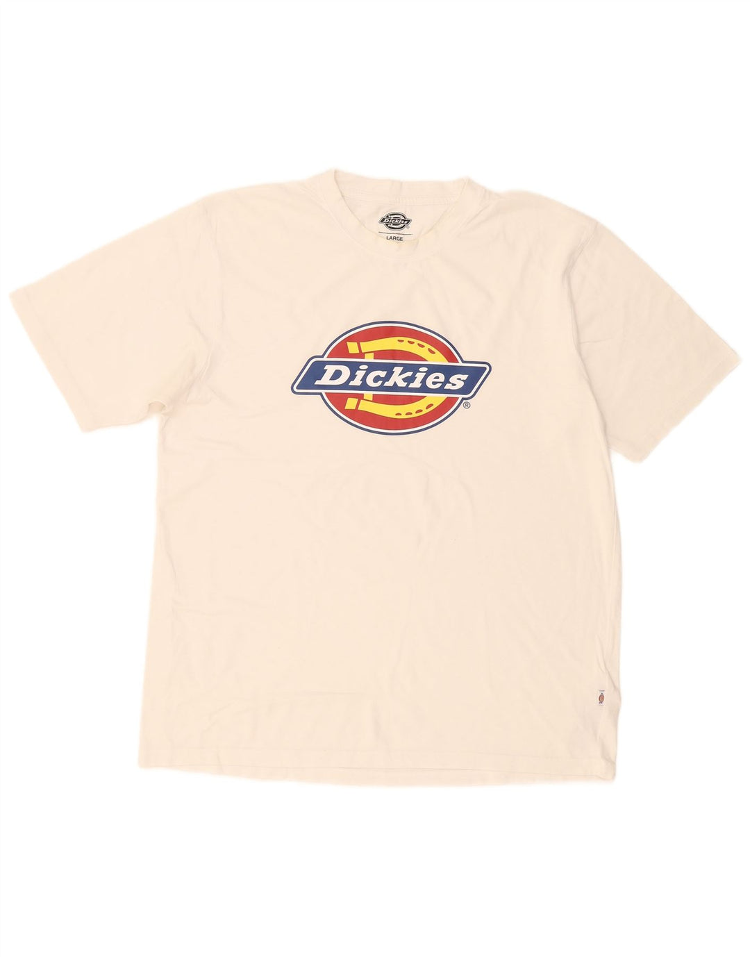 Tricou grafic pentru bărbați Dickies Top mare din bumbac alb