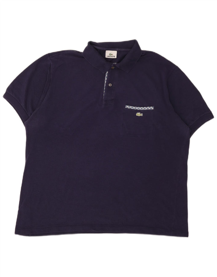 Tricou polo Lacoste pentru bărbați, mărimea 5, mare, bleumarin