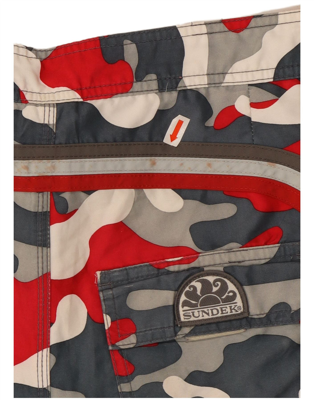 SUNDEK Pantaloni scurți de înot pentru bărbați, mari, multicolor, din poliester de camuflaj