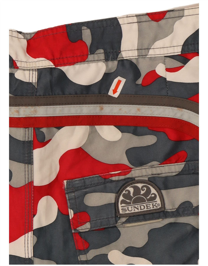 SUNDEK Pantaloni scurți de înot pentru bărbați, mari, multicolor, din poliester de camuflaj