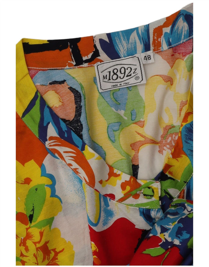 Bluză Vintage Femei Top IT 48 XL Multicolor Floral