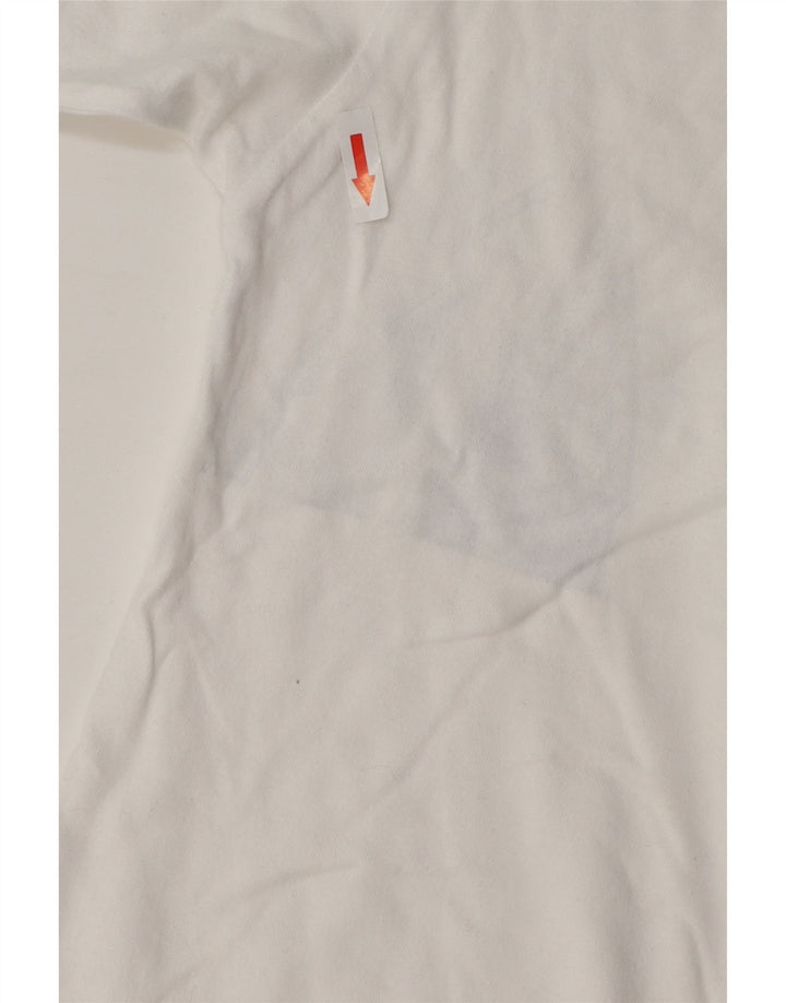 Tricou grafic pentru bărbați Kappa Top Medium White Bumbac