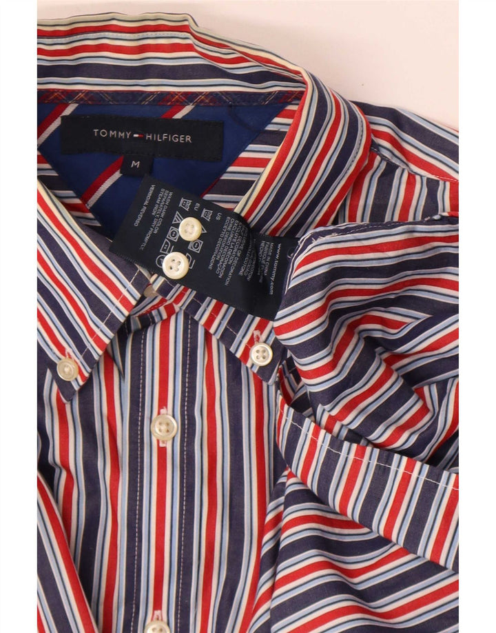 Cămașă pentru bărbați Tommy Hilfiger, bumbac cu dungi medii, multicolore