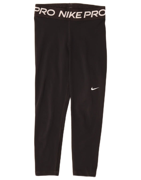 Leggings Nike Dri Fit Graphic Capri pentru femei UK 10 Small Black