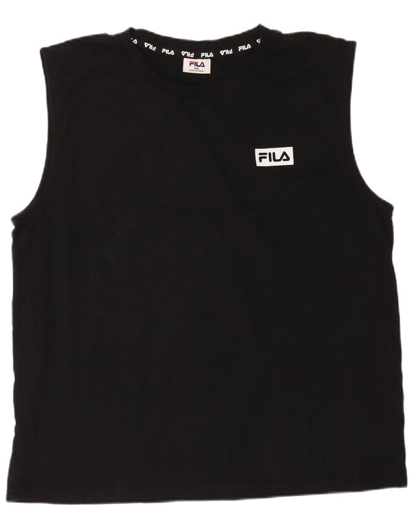 Vest Fila Mens Top 2XL Bumbac Negru