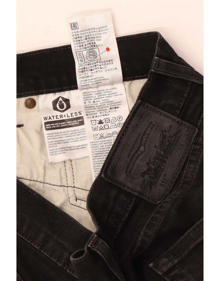 Blugi Levi's 511 Slim pentru bărbați W36 L32 bumbac negru