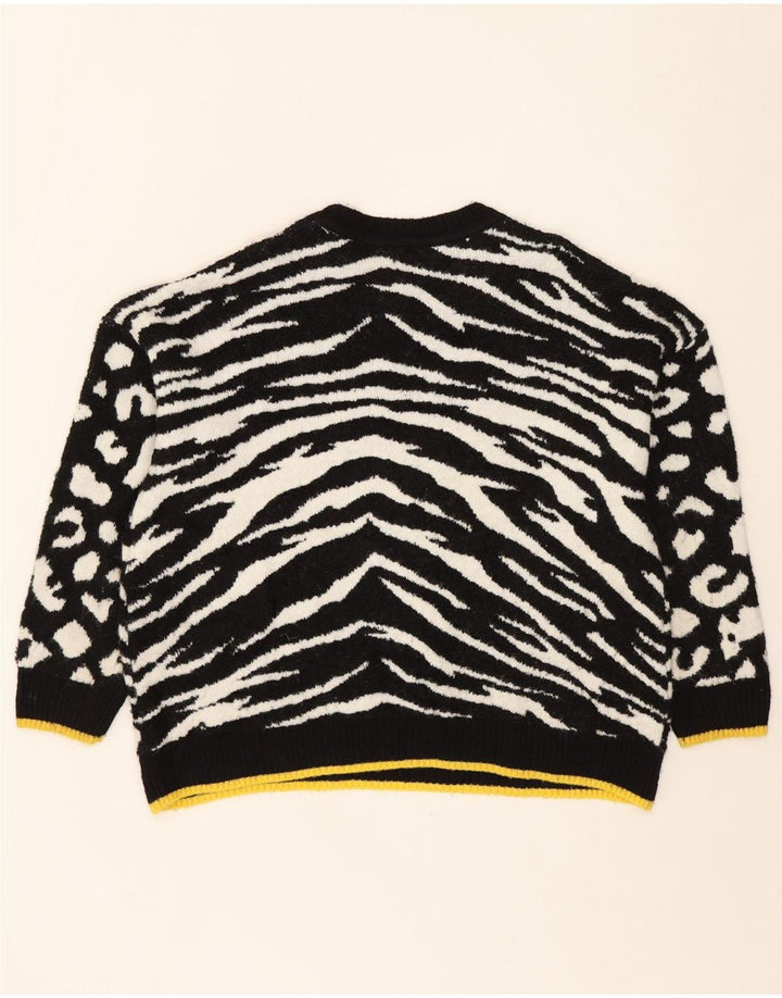 MARKS & SPENCER Womens Crew Neck Jumper Sweater UK 14 Large Black Vintage Marks & Spencer and Second-Hand Marks & Spencer from Messina Hembry 