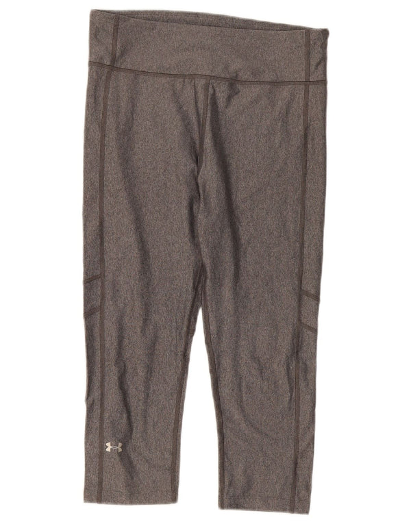 Leggings Capri Under Armour pentru femei Heat Gear UK 12 Medium Gri