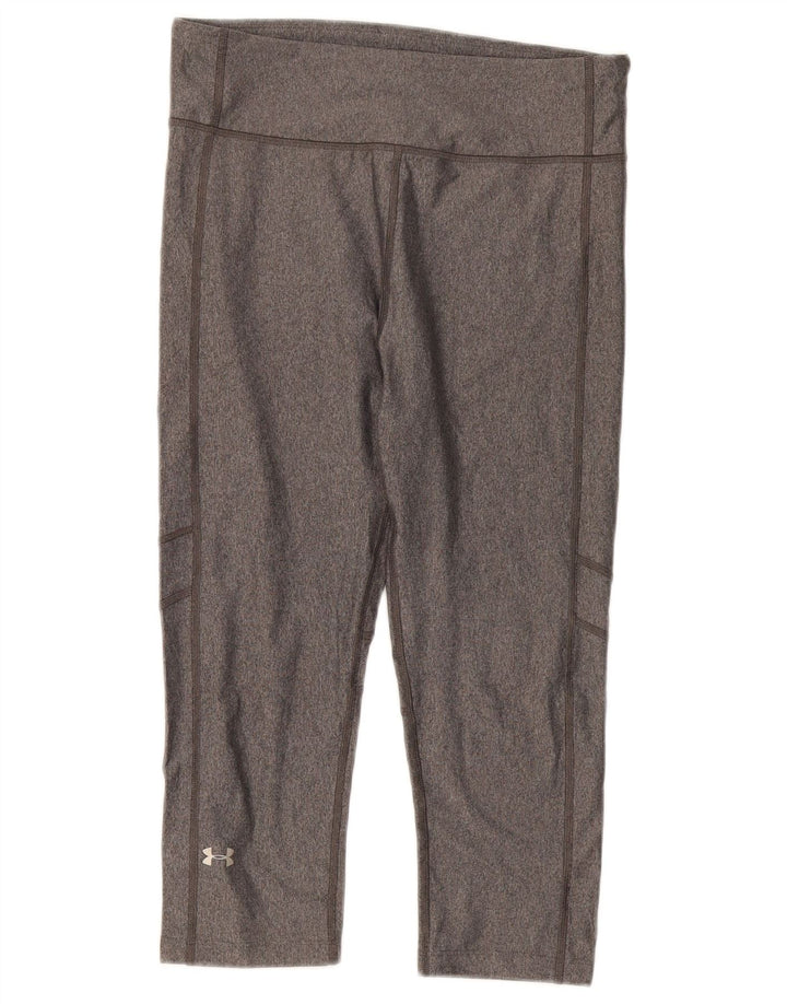 Leggings Capri Under Armour pentru femei Heat Gear UK 12 Medium Gri