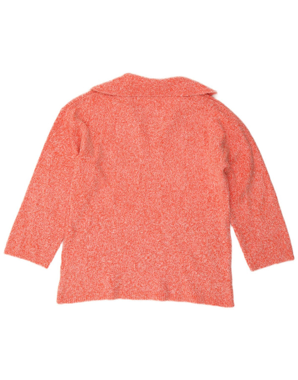 Pulover cu gât polo supradimensionat pentru femei Zara UK 10 Mic portocaliu pete