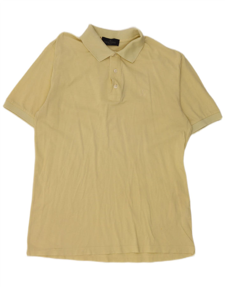 Tricou polo pentru bărbați Valentino IT 54 2XL Galben